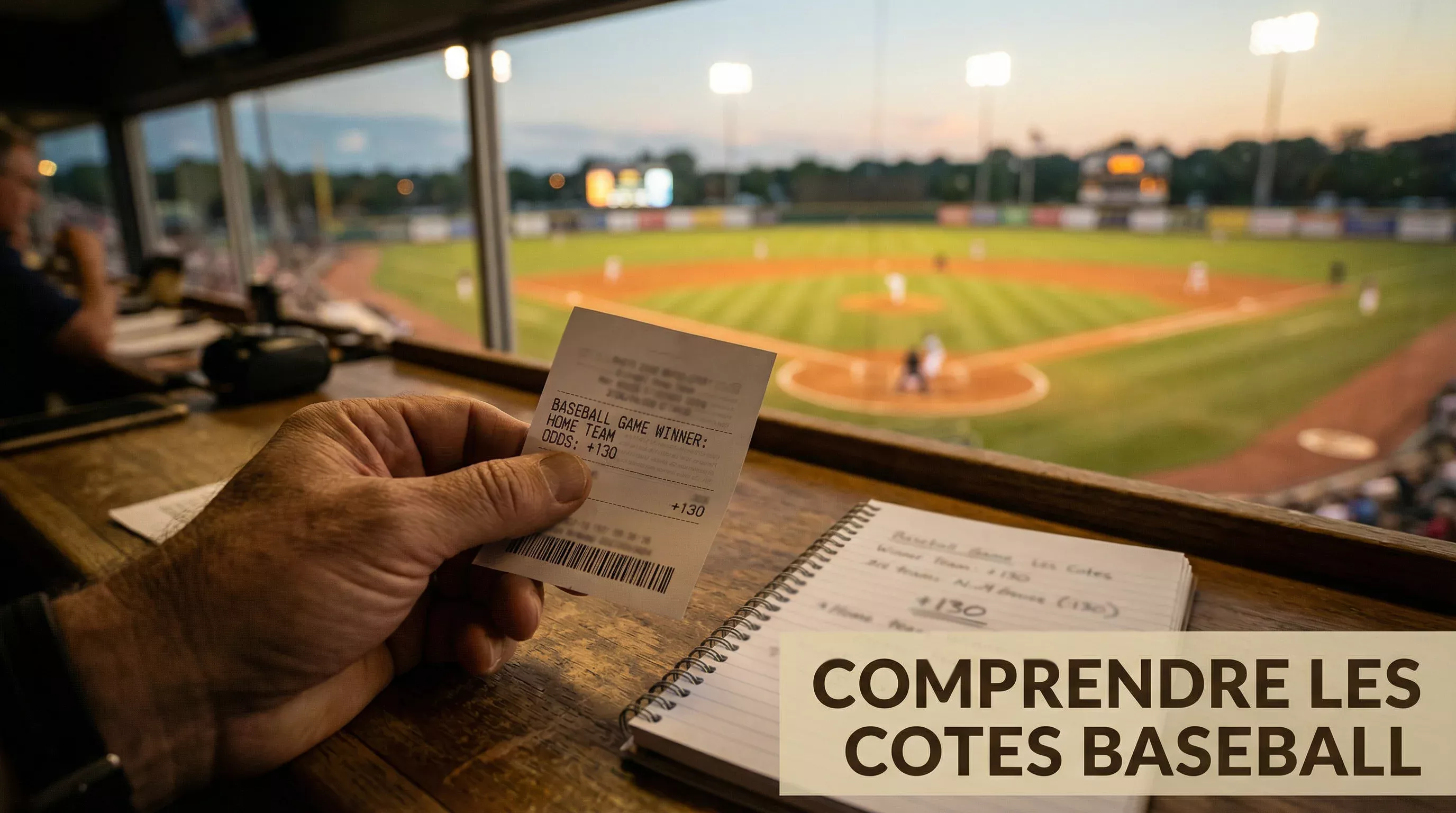 Tableau de cotes moneyline baseball avec cotations américaines pour un match MLB